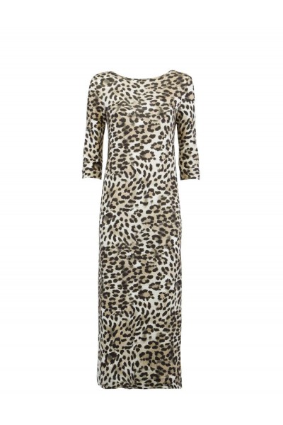 Женское платье леопардовое