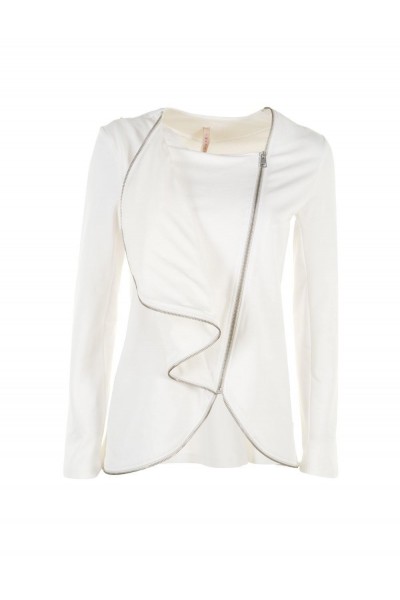 Женский пиджак белый стильный IMPERIAL - VGG3PFO